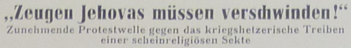 Ein hostorischer Zeitungsartikel aus DDR-Zeit: die Losung der Regierung